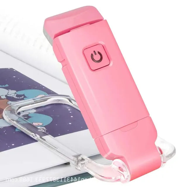 Pink portable USB phone charger with power button, compact design for travel and daily use