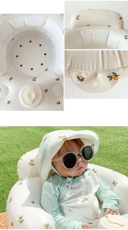 Opblaasbare babystoel voor eten en bad – veilige zitting voor baby – Simplifylux