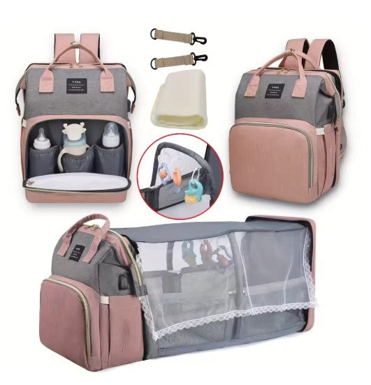 Grote mommy bag met veel vakken – luiertas voor op reis – Simplifylux